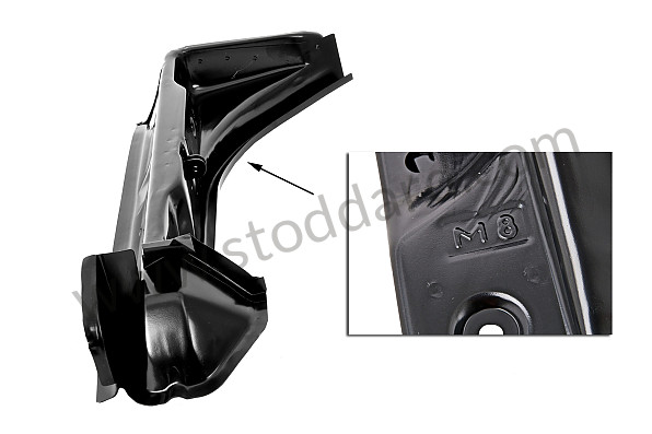 99A000244024 - HINGE PILLAR for Porsche 911 70-73 &bull; 1970 &bull; 2.2E &bull; Coupe &bull; Manual Gearbox, 5 Speed