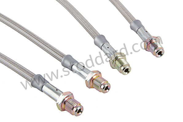 99A000247844 - KIT OF 4 AVIATION HOSES for Porsche 356B T6 &bull; 1961 &bull; 1600 (616/1 T6) &bull; Cabrio B T6 &bull; Manual Gearbox, 4 Speed