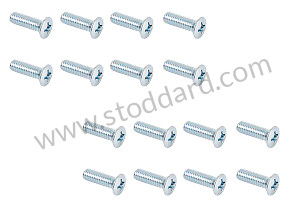 FRONT SEAT SCREW KIT 356B-C / 911 912 60-73 (FOR BOTH FRONT SEATS) M6X16 M6x16 MM (99A000247923)