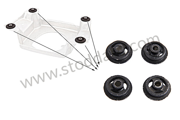 99A000252866 - AIR BAG SUPPORT SILENT BLOCK KIT for Porsche 996 Gt3 / Gt3-1 &bull; 2000 &bull; 996 Gt3 &bull; Coupe &bull; Manual Gearbox, 6 Speed