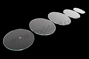 SET OF 5 GLASS DIAL FRONTS FOR INSTRUMENT PANEL UNIT FOR VEHICLE WITH MECHANICAL SPEEDOMETER (CABLE DRIVE) (99A000252869)