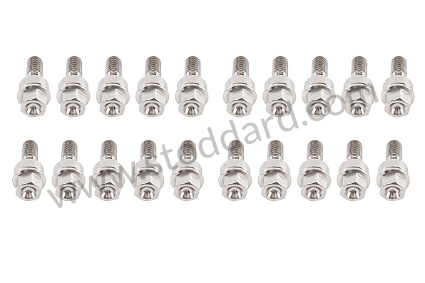 99A000252873 - SET OF TITANIUM WHEEL SCREWS ORIGINAL DIMENSIONS for Porsche 996 Gt3 / Gt3-1 &bull; 2000 &bull; 996 Gt3 &bull; Coupe &bull; Manual Gearbox, 6 Speed