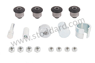 COMPLETE RESILIENT MOUNT KIT FOR UPPER FRONT ARM WITH ASSEMBLY TOOL AND THREADED FASTENINGS SET OF 4 / UPPER (99A000252928)