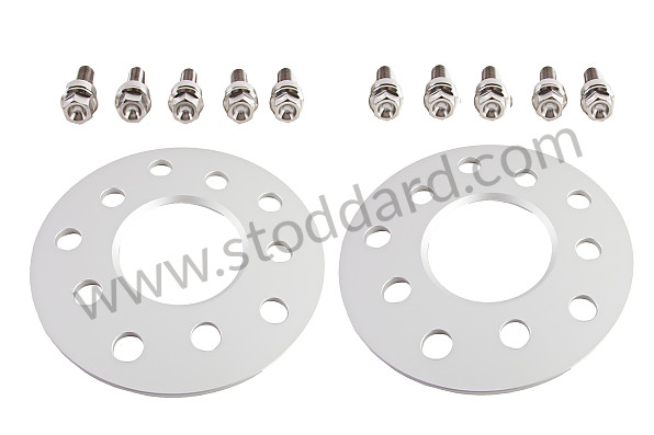 99A000252938 - SET OF TWO 5 MM TRACK WIDENERS WITH TITANIUM THREADED FASTENINGS for Porsche 996 Gt3 / Gt3-1 &bull; 2000 &bull; 996 Gt3 &bull; Coupe &bull; Manual Gearbox, 6 Speed