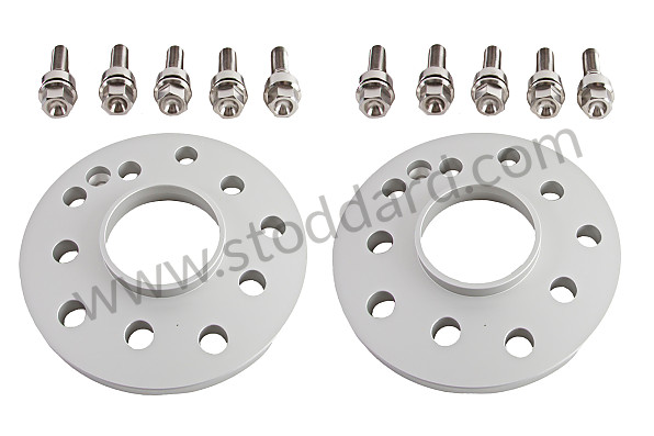 99A000252940 - SET OF TWO 14 MM TRACK WIDENERS WITH TITANIUM THREADED FASTENINGS for Porsche 996 Gt3 / Gt3-1 &bull; 2000 &bull; 996 Gt3 &bull; Coupe &bull; Manual Gearbox, 6 Speed