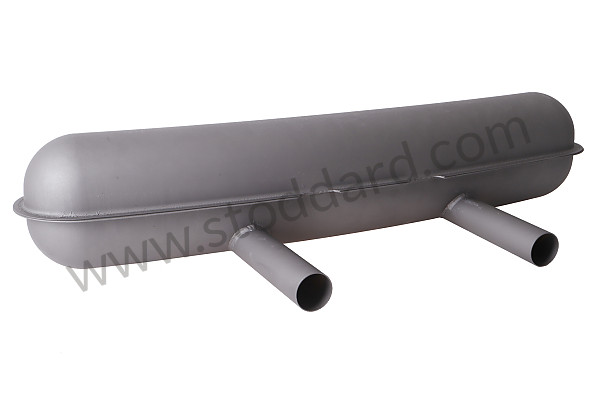 99A000254067 - METAL SILENCER WITH DOUBLE CENTRAL 50 MM TAIL PIPES (CENTRE DISTANCE 36 CM) for Porsche 911 74-77 + 912E &bull; 1974 &bull; 2.7S &bull; Targa &bull; Automatic Gearbox
