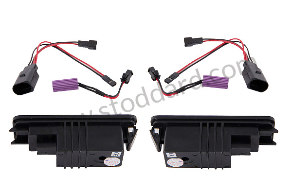 99A000254090 - NUMBER PLATE LIGHT WITH LED for Porsche Cayenne 955 03-06 &bull; 2003 &bull; Cayenne S V8 &bull; Manual Gearbox, 6 Speed