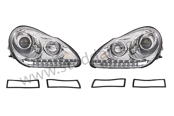 99A000257255 - XENON HEADLIGHT WITH LED for Porsche Cayenne 955 03-06 &bull; 2003 &bull; Cayenne V6 &bull; Manual Gearbox, 6 Speed