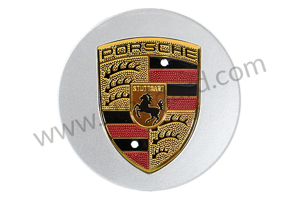 99A000258602 - WHEEL EMBLEM KIT FOR ORIGINAL FUCHS RIM 17 - 18 -19 INCH, SILVER for Porsche 