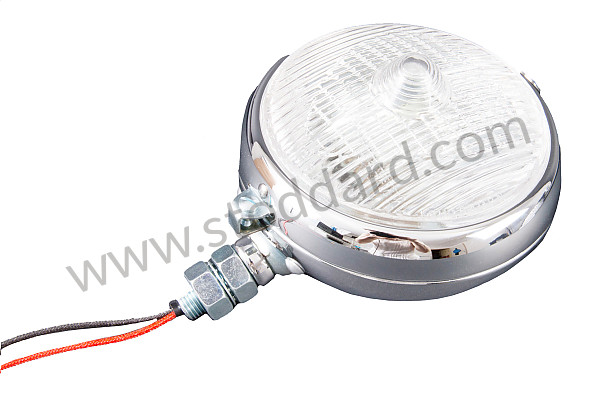 99A000258634 - ROUND CHROME PLATED FOG LAMP / WHITE MARCHAL TYPE LENS for Porsche 914 &bull; 1972 &bull; 914/6 &bull; Manual Gearbox, 5 Speed
