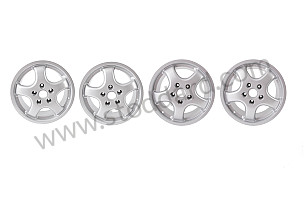 KIT 4 CUP 1 TYPE RIMS 17 INCH X 7.5 + 9  ET 47 MM, ET 52 MM, WITH HOMOLOGATION TUV / ET 47 MM / 17 X 7.5 INCHES (99A000258643)