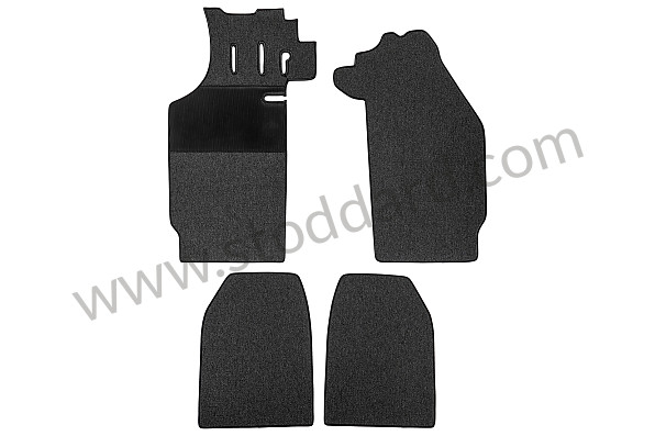 99A000269028 - VERY HIGH QUALITY FLOOR MATS (AS MANUFACTURED AT THE TIME) for Porsche 911 65-69 &bull; 1968 &bull; 2.0L &bull; Coupe &bull; Automatic Gearbox