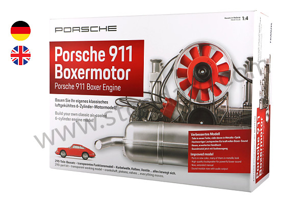 99A000269042 - 911 ENGINE 1/4 SCALE WITH SOUND AND ENGINE MOTION (GERMAN & ENGLISH) for Porsche 