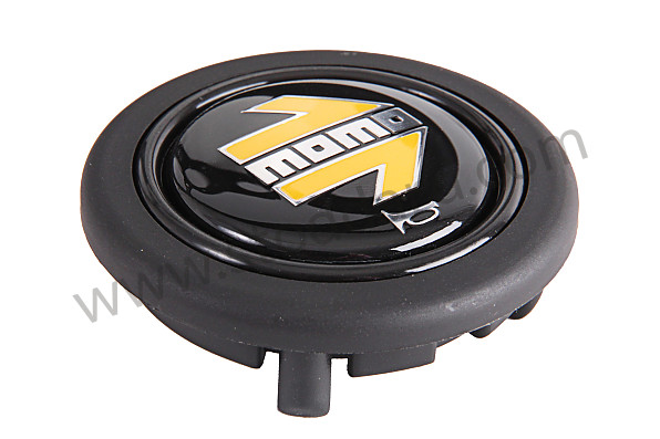 99A000405166 - BLACK LEATHER MOMO PROTOTIPO THREE-SPOKE STEERING WHEEL for Porsche 