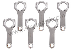 HIGH STRENGTH FORGED CONNECTING RODS (FULL SET) CARRILLO MAKE / NON-REINFORCED CONNECTING ROD SCREWS FOR ENGINE SPEEDS NOT EXCEEDING 8,500 RPM (99A000540676)