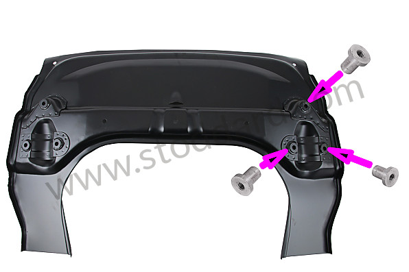 99A000542006 - NUT TO BE WELDED ON UNDERBODY PLATE for Porsche 911 70-73 &bull; 1972 &bull; 2.4E &bull; Coupe &bull; Manual Gearbox, 4 Speed