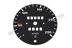 SPEEDOMETER DISC FOR CONVERSION FROM MPH A KPH  (99A000542016)