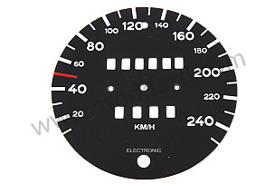 SPEEDOMETER DISC FOR CONVERSION FROM MPH TO KPH  (99A000542017)
