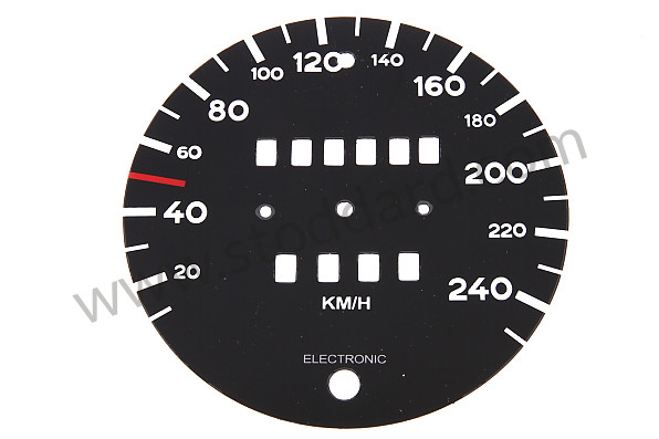 99A000542017 - SPEEDOMETER DISC FOR CONVERSION FROM MPH TO KPH for Porsche 911 74-77 + 912E &bull; 1976 &bull; 912E &bull; Coupe &bull; Manual Gearbox, 5 Speed