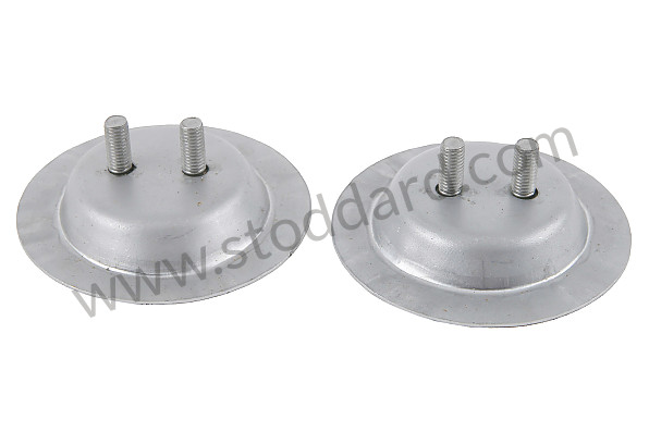 99A000555844 - SEAT HOLDER ON FRONT FLOOR 356 A + 5-SPEED BOX - PAIR (TWO BLOCKS) for Porsche 356B T5 &bull; 1959 &bull; 1600 (616/1 T5) &bull; Cabrio B T5 &bull; Manual Gearbox, 4 Speed