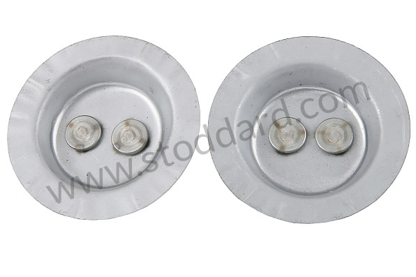 99A000555844 - SEAT HOLDER ON FRONT FLOOR 356 A + 5-SPEED BOX - PAIR (TWO BLOCKS) for Porsche 356B T5 &bull; 1959 &bull; 1600 (616/1 T5) &bull; Cabrio B T5 &bull; Manual Gearbox, 4 Speed