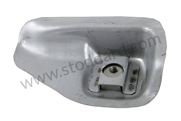 99A000555848 - SEAT HOLDER ON REAR LEFT FLOOR 356 6-SPEED BOX+C (ONE SCREW HOLE) for Porsche 356C &bull; 1963 &bull; 1600 C (616/15) &bull; Cabrio C &bull; Manual Gearbox, 4 Speed