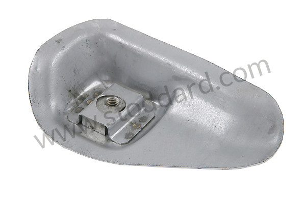 99A000555849 - SEAT HOLDER ON REAR RIGHT FLOOR 356 6-SPEED BOX+C (ONE SCREW HOLE) for Porsche 356C &bull; 1963 &bull; 1600 C (616/15) &bull; Cabrio C &bull; Manual Gearbox, 4 Speed