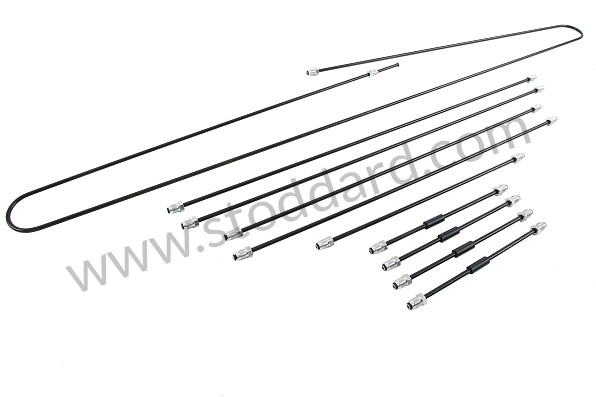 99A000555901 - RIGID BRAKE DUCT KIT for Porsche 356C &bull; 1963 &bull; 1600 C (616/15) &bull; Cabrio C &bull; Manual Gearbox, 4 Speed