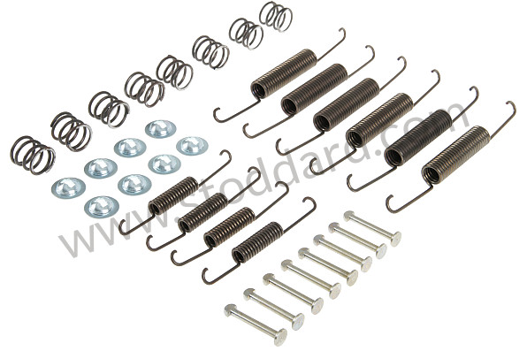 99A000555934 - BRAKE SHOE SPRING KIT 356 PRE-A+ A + B for Porsche 356B T5 &bull; 1959 &bull; 1600 (616/1 T5) &bull; Cabrio B T5 &bull; Manual Gearbox, 4 Speed