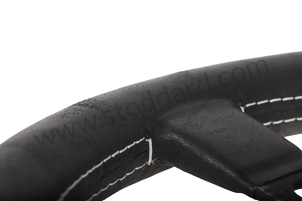 99A000555975 - STEERING WHEEL MOMO PROTOTIPO HERITAGE 3 SPOKES BRANCHES, BLACK WITH BLACK LEATHER for Porsche 