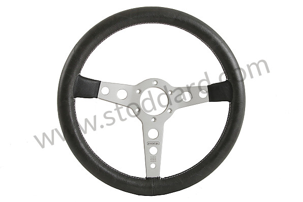 99A000555976 - STEERING WHEEL MOMO PROTOTIPO HERITAGE 3 SPOKES, ALUMINIUM AND BLACK LEATHER for Porsche 