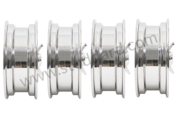 99A000556003 - RUDGE TYPE WHEEL KIT WITH CENTRAL NUT (FOUR 15 X 5.5 WHEELS + ADAPTERS) for Porsche 