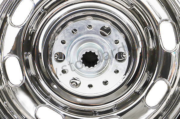 99A000556003 - RUDGE TYPE WHEEL KIT WITH CENTRAL NUT (FOUR 15 X 5.5 WHEELS + ADAPTERS) for Porsche 