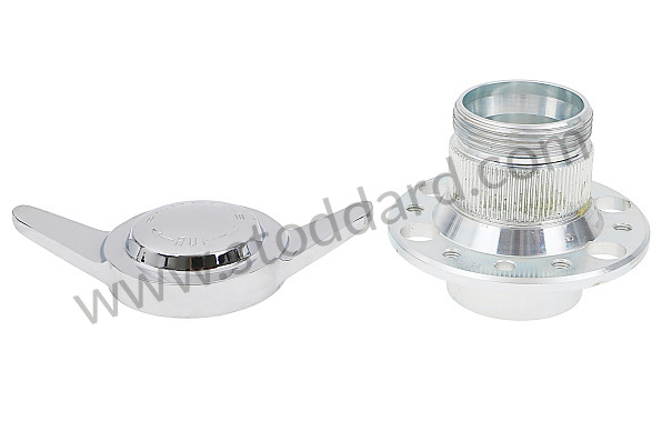 99A000556003 - RUDGE TYPE WHEEL KIT WITH CENTRAL NUT (FOUR 15 X 5.5 WHEELS + ADAPTERS) for Porsche 