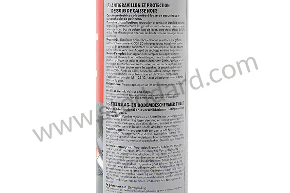 99A000557402 - AEROSOL CAN PROTECTION FOR UNDERBODY AND FLYING GRAVEL for Porsche 996 Gt3 / Gt3-1 &bull; 2000 &bull; 996 Gt3 &bull; Coupe &bull; Manual Gearbox, 6 Speed