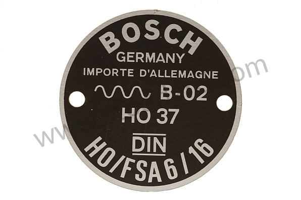 99A000558940 - HORN PLATE 6/16 for Porsche 356A &bull; 1955 &bull; 1300 (506/2) &bull; Cabrio A T1 &bull; Manual Gearbox, 4 Speed