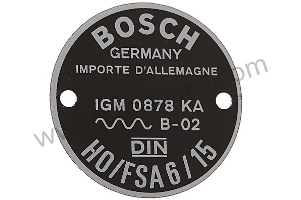99A000558941 - HORN PLATE 6/15 for Porsche 356C &bull; 1963 &bull; 1600 C (616/15) &bull; Cabrio C &bull; Manual Gearbox, 4 Speed