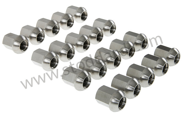 99A000563651 - SET OF TITANIUM WHEEL NUTS 911 for Porsche 
