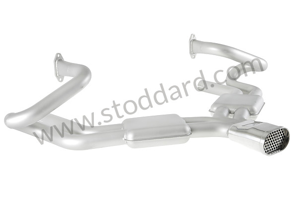 99A000563661 - SEBRING STYLE SPORTS EXHAUST OVAL OUTLET (INOX) for Porsche 356B T5 &bull; 1959 &bull; 1600 (616/1 T5) &bull; Cabrio B T5 &bull; Manual Gearbox, 4 Speed