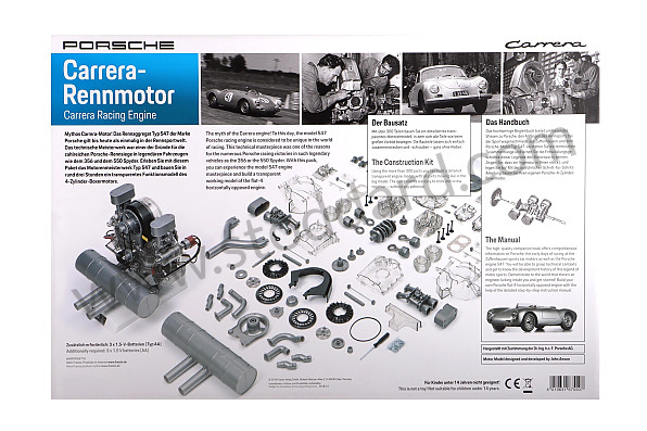 99A000566404 - ENGINE 356 1/3 SCALE WITH SOUND AND ENGINE MOTION (ENGLISH & GERMAN) for Porsche 