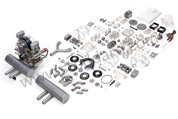 99A000566404 - ENGINE 356 1/3 SCALE WITH SOUND AND ENGINE MOTION (ENGLISH & GERMAN) for Porsche 
