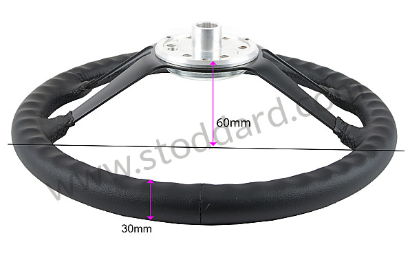 99A000566407 - 38 CM LEATHER STEERING WHEEL, 911 RS for Porsche 911 70-73 &bull; 1973 &bull; 2.7 Rs &bull; Coupe &bull; Manual Gearbox, 5 Speed