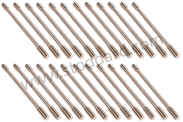 99A000566420 - SET OF 24 VERY HIGH RESISTANCE COMPETITION CYLINDER HEAD STUDS for Porsche 911 65-69 &bull; 1969 &bull; 2.0T &bull; Coupe &bull; Manual Gearbox, 5 Speed