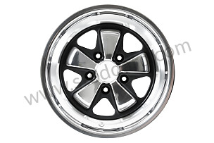 9 X16 SPOKED BLACK AND POLISHED RIM LIKE THE EARLY 911 WITH TUV HOMOLOGATION (ET 10.6) ET 15 MM / 9 X 16 INCHES (99A000570806)