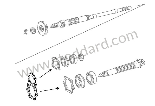 99A000573551 - SPECIAL GEARBOX CLAMPING PLATE 911 72-86 / ENABLES SHAFTS TO BE KEPT IN ALIGNMENT for Porsche 