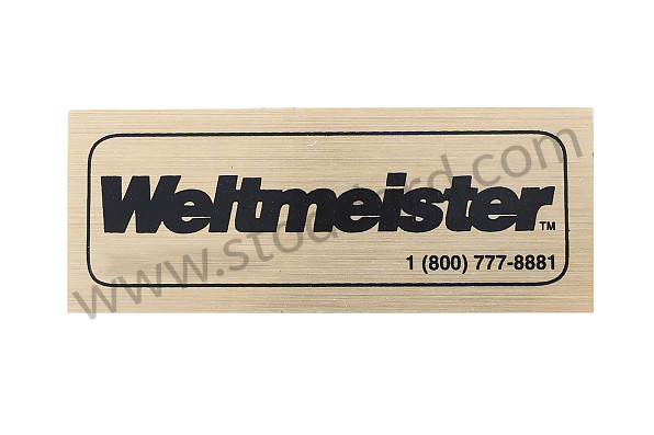 99A000575115 - LABEL, WELTMEISTER for Porsche 