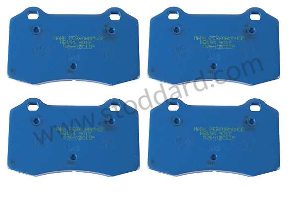 99A000575441 - HAWK PERFORMANCE BLUE BRAKE PADS for Porsche 