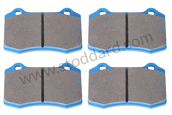 99A000575441 - HAWK PERFORMANCE BLUE BRAKE PADS for Porsche 