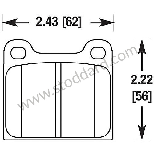 99A000575476 - HAWK PERFORMANCE 9012 BLUE BRAKE PADS for Porsche 