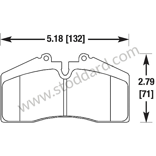 99A000575477 - HAWK PERFORMANCE 9012 BLUE BRAKE PADS for Porsche 